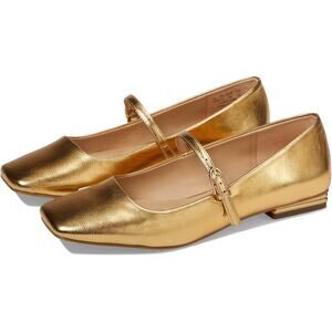 Franco Sarto Women's 10M Gold Metallic Tinsley Mary Jane Flats BR27-10